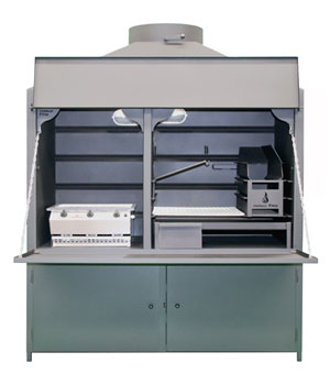 1450mm Freestanding Combination Braai